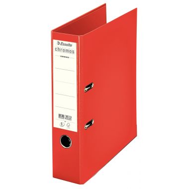 Classeur à levier Esselte CHROMOS+ pour format A4, dos 8 cm, rouge - 230107