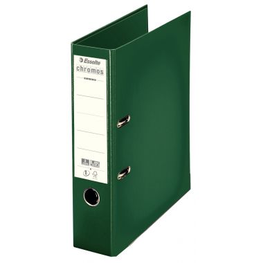 Classeur à levier Esselte CHROMOS+ pour format A4, dos 8 cm, vert - 230105