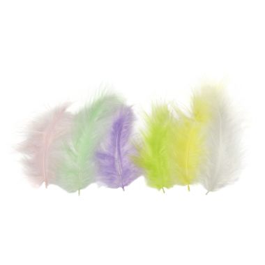 Sachet de 100 grammes de plume pastel assortis