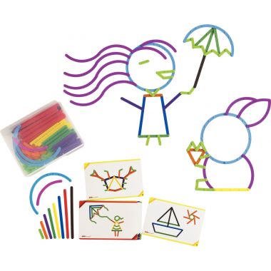 Atelier Junior GEOSTIX 200 pièces + 30 fiches