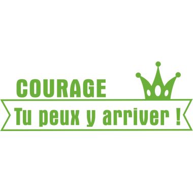 Tampon Les P'tits Courageux, formule "Courage tu peux y arriver"