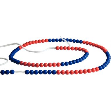 Chainette de 100 boules rouges / bleues