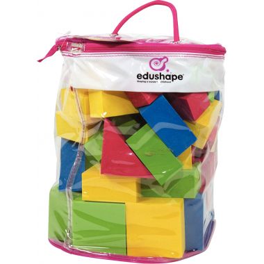 Jeu de construction 80 pièces en mousse EVA, couleurs assorties