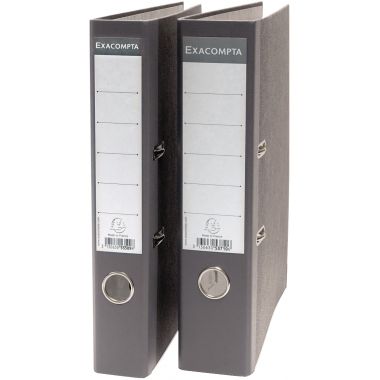 Exacompta Classeur à levier pour format A4, dos 5 cm, carton gris - 53509E
