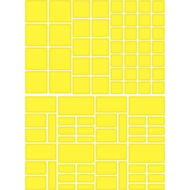 Pochette de 7920 gommettes géométriques adhésives repositionnables formes et couleurs assorties