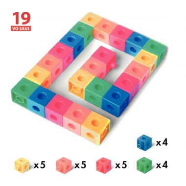 Boite de 24 fiches d'activités pour le jeu de construction MULTICUBES 32674