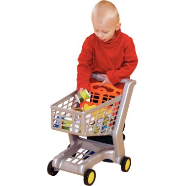 Chariot de supermarché en plastique