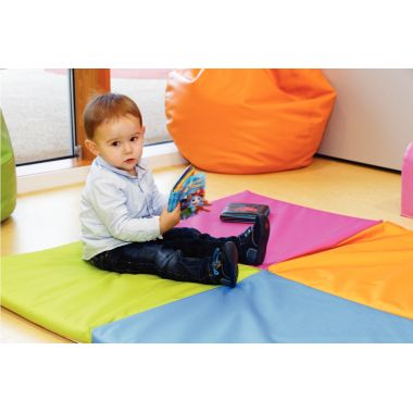 Tapis 3 en 1 100x100cm 4 couleurs assorties