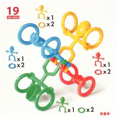 Boite de 24 fiches d'activités pour le jeu de construction les Acrobates 32668