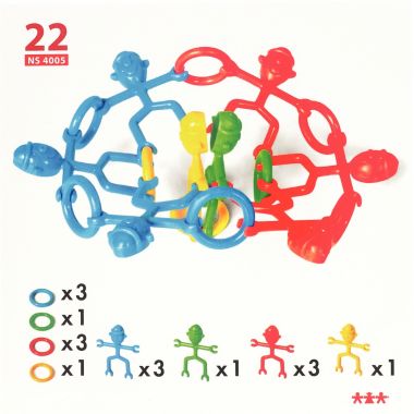 Boite de 24 fiches d'activités pour le jeu de construction les Acrobates 32668