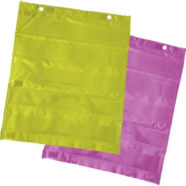 Sac de 4 pochettes en nylon 40x60cm coloris assortis