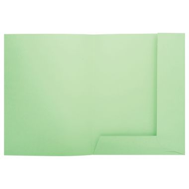 Paquet de 50 chemises 2 rabats SUPER 210g, format 24x32 cm, vert clair