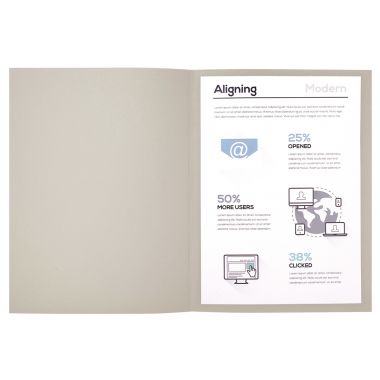 Paquet de 100 chemises 220g FOREVER, format 24x32 cm, gris