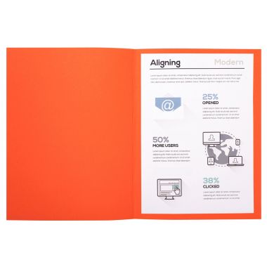 Paquet de 100 chemises 220g FOREVER, format 24x32 cm, orange