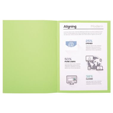 Paquet de 100 chemises 170g FOREVER format 24x32 cm, vert pré