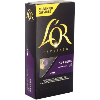 L'Or - Boite de 10 capsules café OR Supremo - 3228470034043