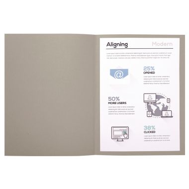 Paquet de 100 chemises 170g FOREVER format 24x32 cm, gris