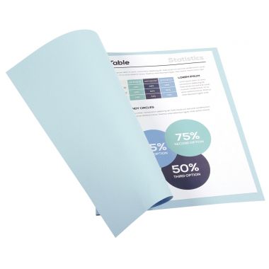 Paquet de 100 chemises 170g FOREVER format 24x32 cm, bleu clair