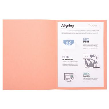 Paquet de 100 chemises 170g FOREVER format 24x32 cm, rose
