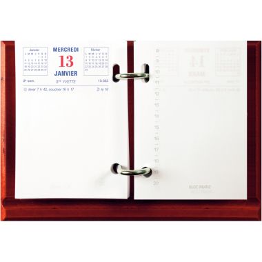Bloc éphéméride 372 feuillets date à gauche - 31122E