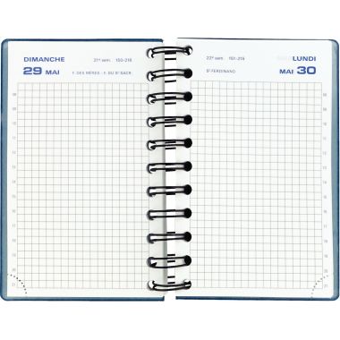 Agenda journalier Swan 9x14,6cm bleu
