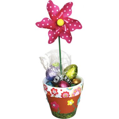 Lot de 5 pots en terre cuite, hauteur 9 cm