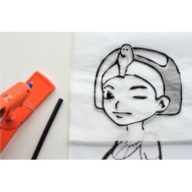 Pistolet à colle + peinture 3D