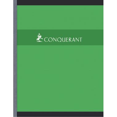 Cahier broché 192 pages CONQUERANT, format 17x22 cm, seyès, papier 70g