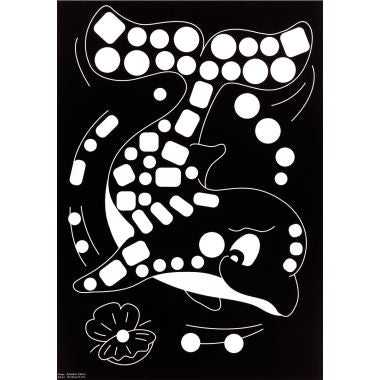 Pochette de 16 planches de gommettes de 5 motifs animaux différents