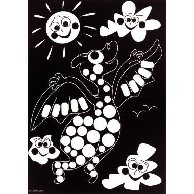 Pochette de 16 planches de gommettes de 5 motifs animaux différents