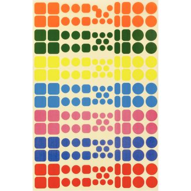Pochette de 16 planches de gommettes de 5 motifs animaux différents