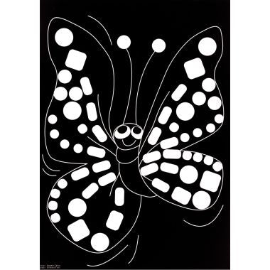 Pochette de 16 planches de gommettes de 5 motifs animaux différents