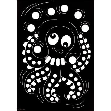 Pochette de 16 planches de gommettes de 5 motifs animaux différents