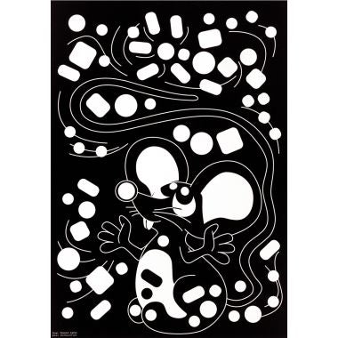 Pochette de 16 planches de gommettes de 5 motifs animaux différents