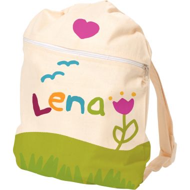 Lot de 5 sacs à dos pour enfant en coton écru