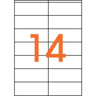 Boîte de 1400 étiquettes multi-usages blanches 105x42mm