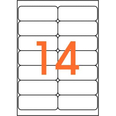 Agipa - Boîte de 1400 étiquettes multi-usages blanches 99,1x38,1mm - 118986