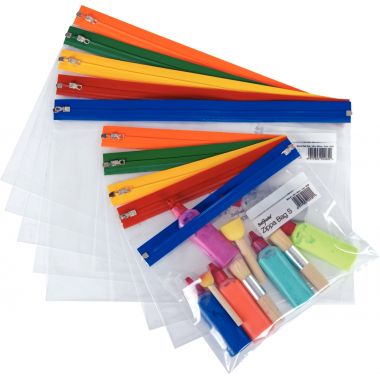 Paquet de 5 pochettes fourre-tout A5 assortis