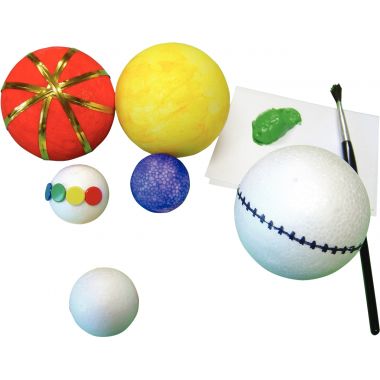 Lot de 10 boules en styropor, diamètre 3,5 cm