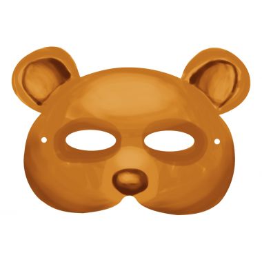 Lot de 24 masques en carton forme animaux assortis