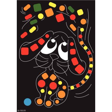 Pochette de 16 planches de gommettes de 5 motifs animaux différents