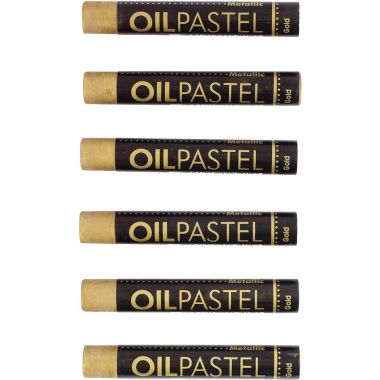 Boîte de 6 pastels huile or 11mm