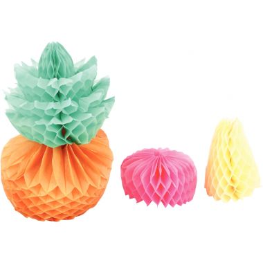 Sachet de 8 feuilles de papier alvéolé nid d'abeille coloris fun format 33 x 40 cm