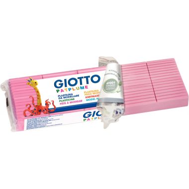 Pain de 350G de pâte à modeler Pat'Plume coloris rose