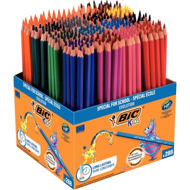 Classpack de 208 crayons de couleur Évolution dont 80 gratuits