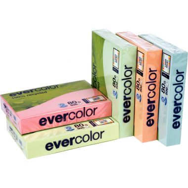 Ramette de 500 feuilles format A3 80g rose recyclé EVERCOLOR