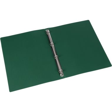 Classeur 4 anneaux en polypropylène opaque, format A4, dos 2,5 cm, vert