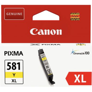 Canon 581XL cartouche jet d'encre jaune haute capacité authentique (CLI581XLY)