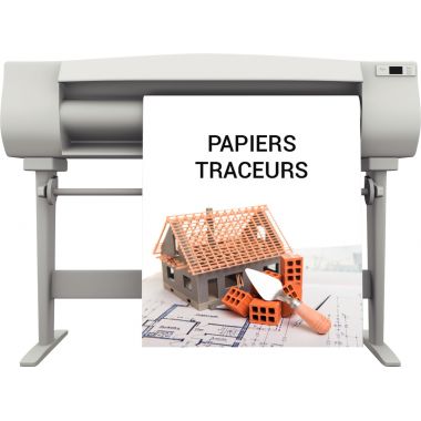 Paquet de 2 rouleaux papier 0.610x50m 80g jet encre