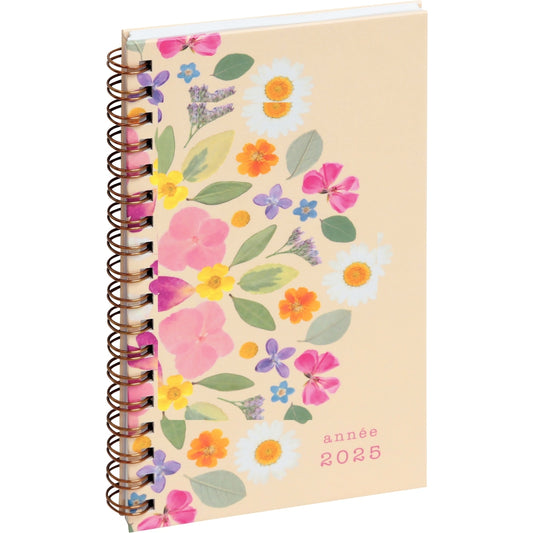 Agenda semainier Marette 9x16cm ivoire